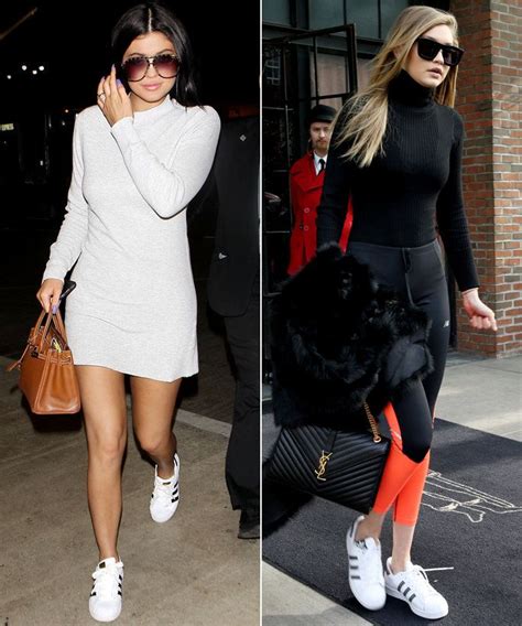 celebrities wearing adidas|celebrities neutral sneakers they wear.